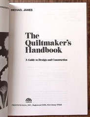 1978 THE QUILTMAKER’S HANDBOOK MICHAEL JAMES A GUIDE TO DESIGN EXC B381
