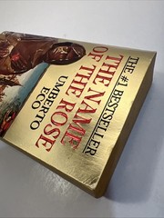 The Name of the Rose By Umberto Eco – Gold Cover 1984 First Warner Press