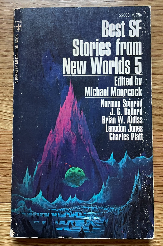 Best SF Stories From New Worlds 5 ~ Michael Moorcock Norman Spinrad Aldiss 1st *
