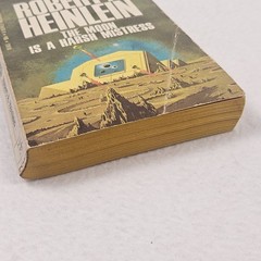The Moon is a Harsh Mistress Robert A Heinlein 1968 PB Berkley VTG SF Medallion