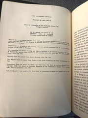 1966 The Methodist Hymnal – black soft leather, gold leaf, purple ribbon