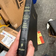 Vintage Nelson Study Bible 1970 Black Concordance Dictionary w/ Box 283