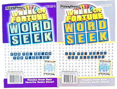 NEW Lot of 2 Penny Press WHEEL of FORTUNE Word Seek Search Find Puzzle Books
