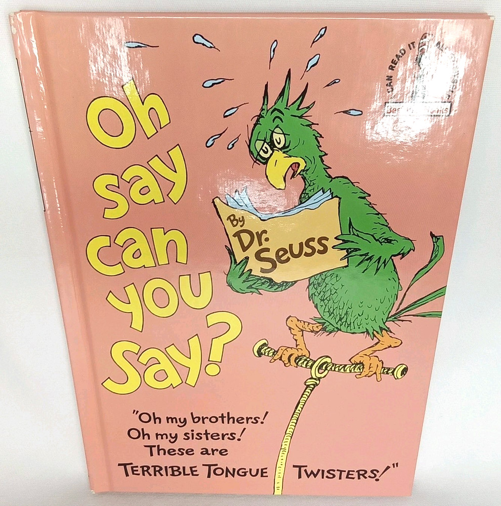 Vintage 1970s Hardcover Children’s Book Oh Say Can You Say By Dr Seuss