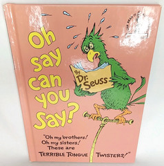 Vintage 1970s Hardcover Children’s Book Oh Say Can You Say By Dr Seuss