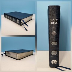 Kenneth Copeland Bible 1991 Genuine Leather Navy Blue Reference Concordance KJV