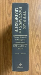 THE BASS HANDBOOK OF LEADERSHIP: Theory + by B & R Bass, 4th Ed (2008, HC) VG