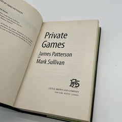 Private Games – Hardcover By Patterson, James – GOOD BW