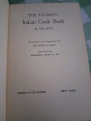 The Talisman Italian Cookbook by Ada Boni, Hardcover, 1950 Fourth Printing RARE