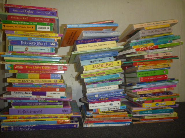 Lot of 10 MINI SMALL Board Hard Picture Day Care Kid Children Books MIX UNSORTED