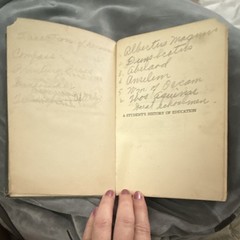 Antique Book „A Student’s History of Education” 1926 HC Inscribed