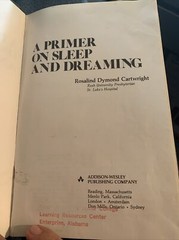 A Primer On Sleep And Dreaming Rosalind Dymond Cartwright 1978 Hardcover