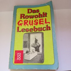 Vintage 1983 German Horror Anthology Stories Book Das Rowoholt Grusel Lesebuch