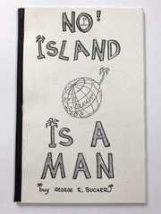 No Island Is A Man, 1965 Paperback, George R. Bucher, Artist Sculpture Cartoons