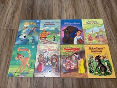 Lot Of 8 Vintage Big Golden Books Various Titles 80s & 90s HC Disney And More
