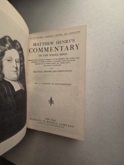 matthew henry commentary 4 Books By Revell Missing 3 And 6.