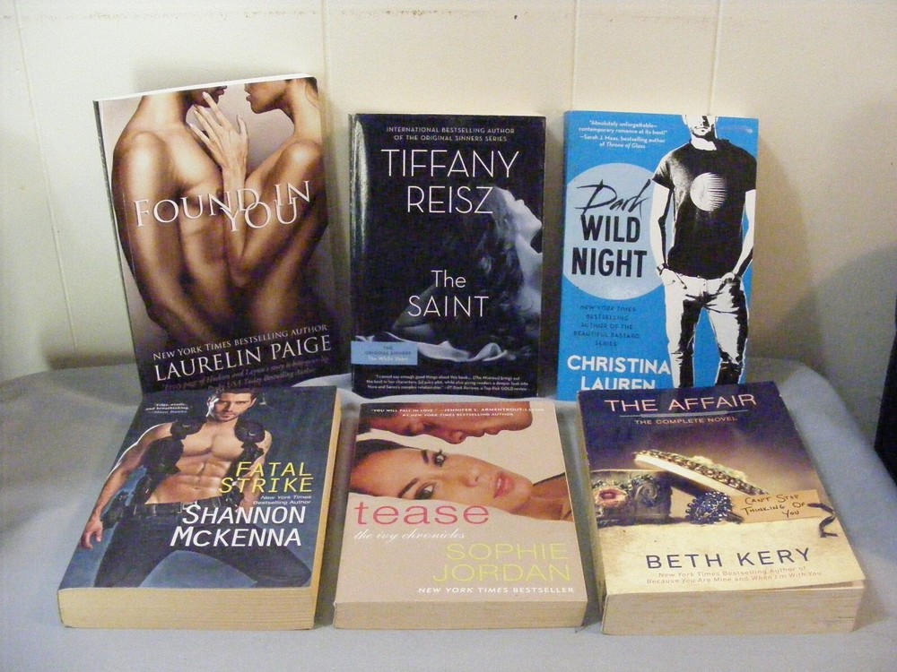 6 Books/novels DIFFERENT AUTHORS – Sensual Romances – tspbs – FREE SHIP