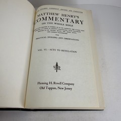 Matthew Henry’s Commentary on the Whole Bible Complete 6 Volume Set Revell HC