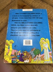 Old & New Testament Bible Stories Coloring Book 1981 Over 400 Pages