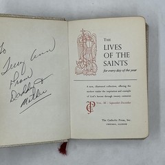 LIVES OF THE SAINTS Alban Butler Lib. Of Catholic Devotion HC Cream Faux Leather