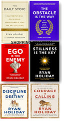 Ryan Holiday 6 Books Collection Set (Ego is the Enemy, Obstacle, Daily Stoic…