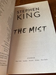 The Mist by Stephen King 1st Scribner trade paperback edition June 2018 Like New