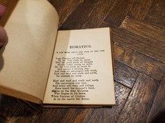 Antq Little Leather Library, Redcroft Ed. of „Lays of Ancient Rome” by Macaulay