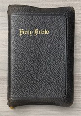 National KJV Bible 1939 Master Guide; Black GENUINE Leather; Indexed; Red Letter