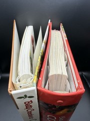 Betty Crocker Cookbook Lot Big Red 5-Ring Binder Cooking Basics Hardcover Set