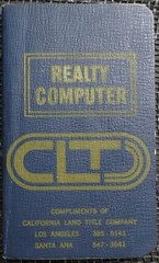 REALTY COMPUTER California Land Title Company REAL ESTATE Santa Ana VINTAGE 1972