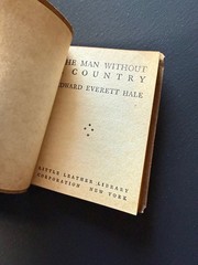 1921 Small Book MAN WITHOUT A COUNTRY Classic Literature NY Little Leather