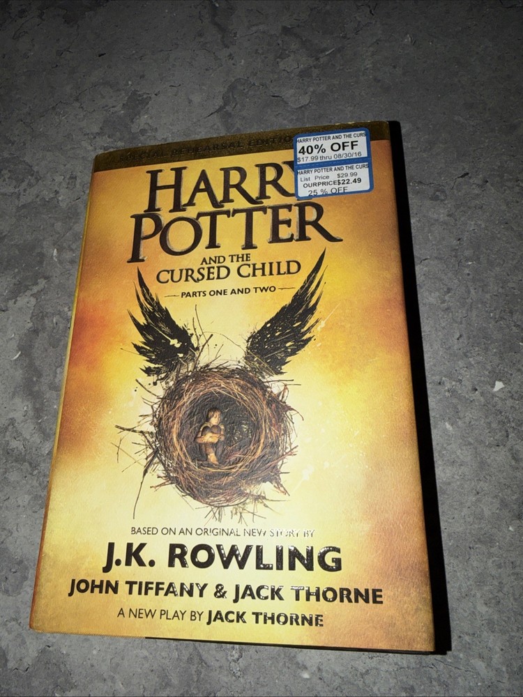 Harry Potter And The Cursed Child Parts One And Two Jk Rowling