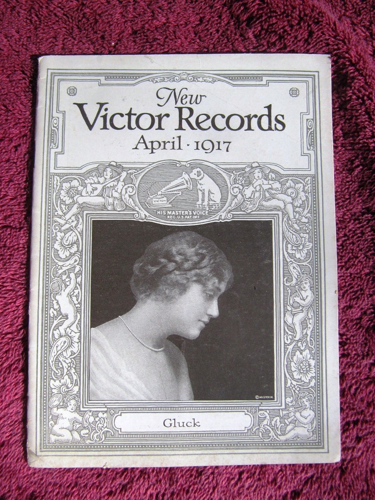New VICTOR RECORDS Apr 1917 Alma Gluck Lucia Sextet Victrola Supplement CATALOG