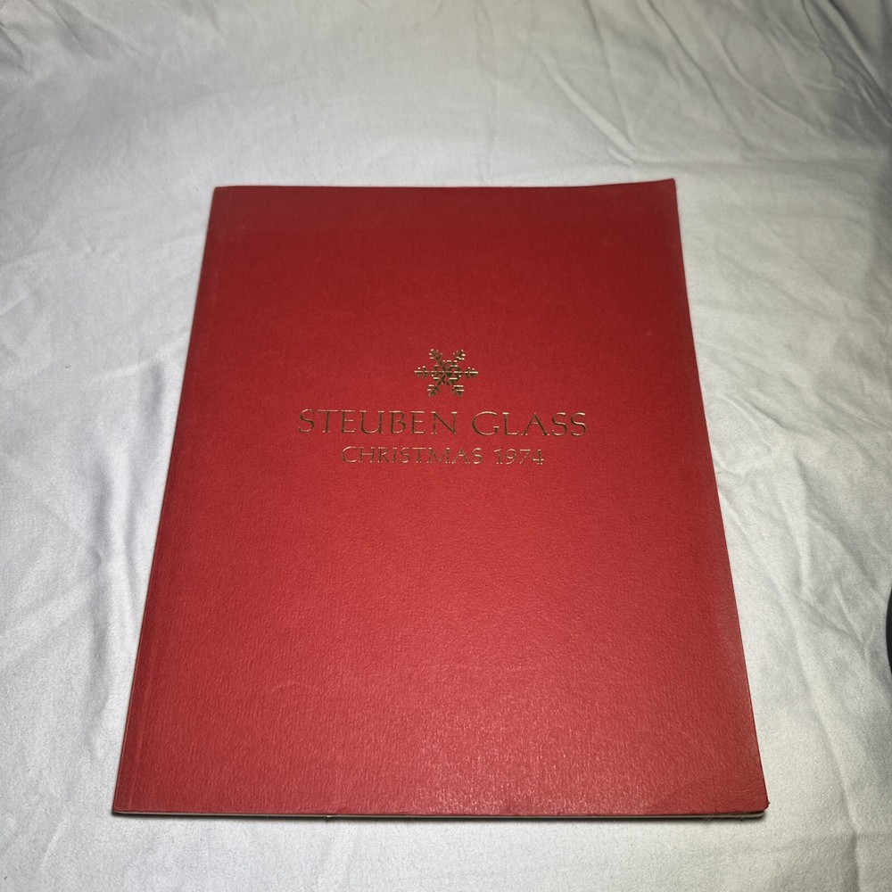Steuben Glass Christmas 1974 catalog Book With Price List