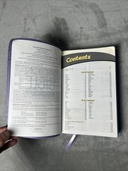 The Action Bible Study Bible ESV – Lavender Premium Edition – VG