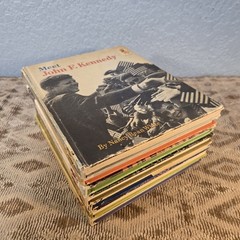Lot of 7 Vintage 1960’s Step Up Children Educational Hardcover Books, Explorers