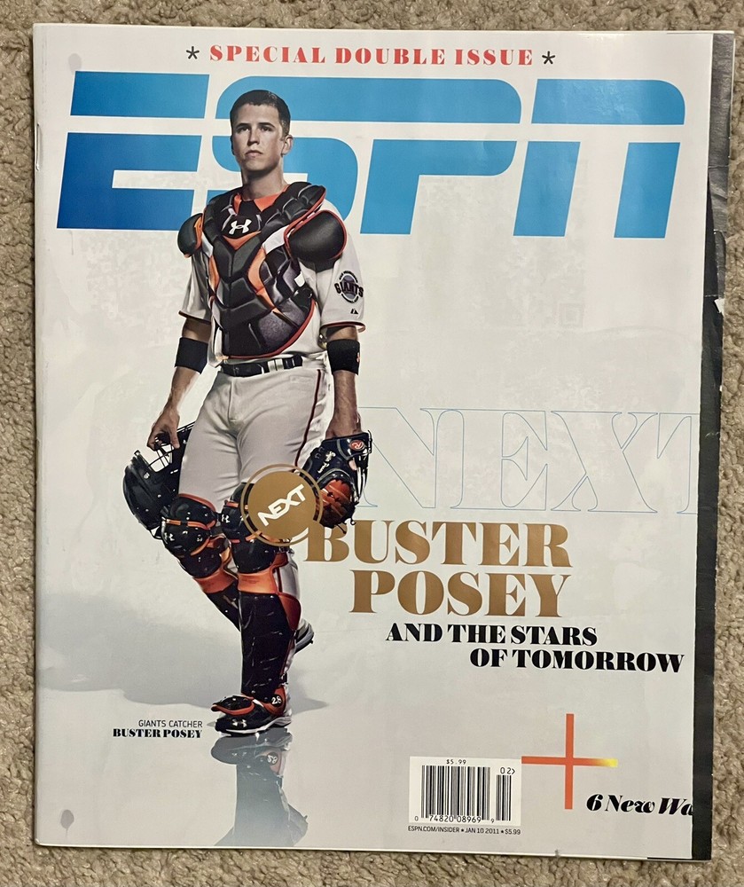 ESPN MAGAZINE 2011 BUSTER POSEY SAN FRANCISCO GIANTS-MLB BASEBALL-NO LABEL