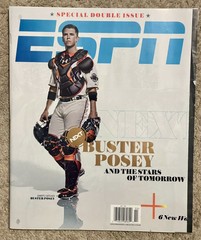 ESPN MAGAZINE 2011 BUSTER POSEY SAN FRANCISCO GIANTS-MLB BASEBALL-NO LABEL