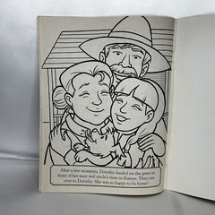 The Wizard Of Oz Coloring Story Book 4 Sheets Color Stickers