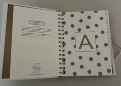 GOLD DOTS LARGE ADDRESS BOOK By Peter Pauper Press – Hardcover Brand New