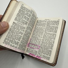New Testament & Psalms Bible Harper Pocket Faux Leather 1965 4″ x 2.75″