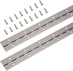 Continuous & Piano Hinges, 2Pcs Stainless Steel Continuous Hinge with Holes, Hea