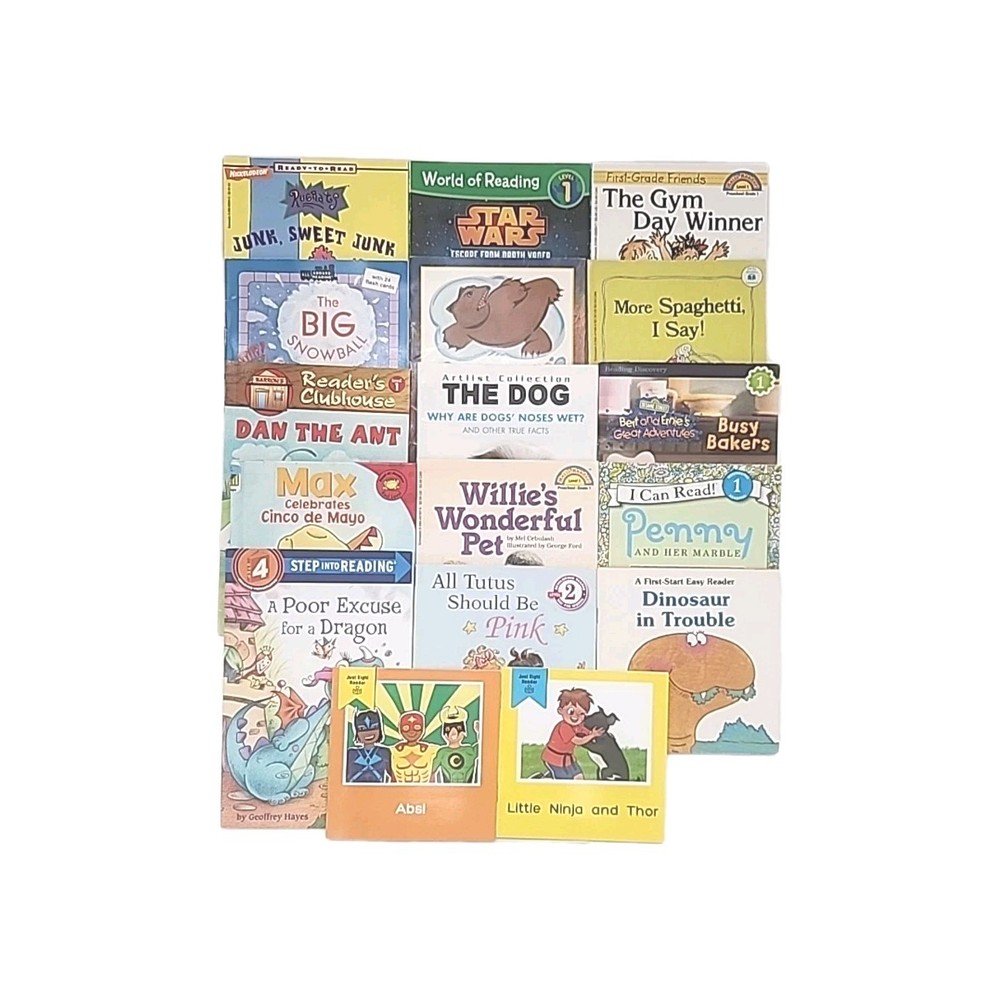 Variety Lot of 17 Books Readers Step Into Reading / Developing Reader / Q & A