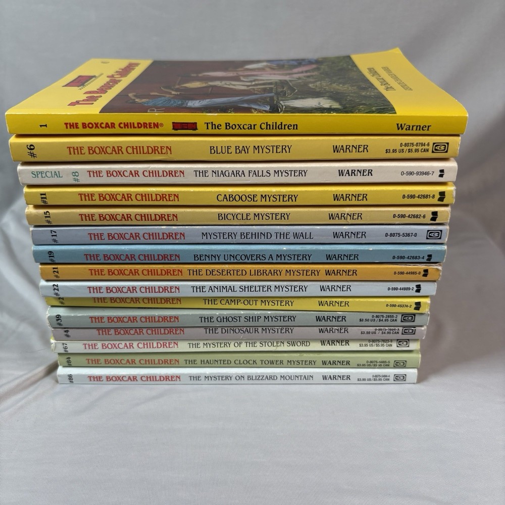 Vtg The Boxcar Children Book Lot of 15 Paperback #1 6 11 15 17 19 21 22 & more