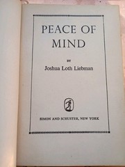 Peace of Mind by Joshua Loth Liebman (1946, HC No DJ) 10th Printing – Inscribed