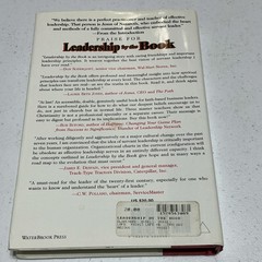 William Morrow Leadership by the Book Blanchard Hybels Vintage 1999 HC