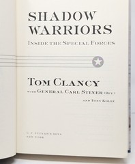 SIGNED Tom Clancy Rainbow Six (1998) & Shadow Warriors (2002) First printings