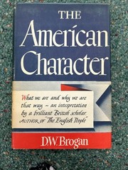American Character D.W. Brogan 1944 Book-of-the-Month Wartime Knopf Nonfiction
