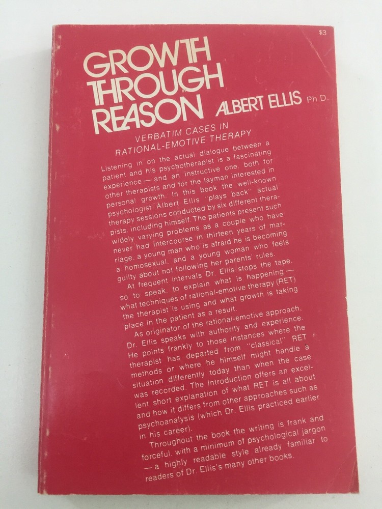 Growth Through Reason – Albert Ellis (1971, Paperback)