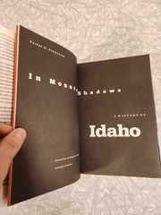 1991 In Mountain Shadows A History Of Idaho by Carlos A. Schwantes HC